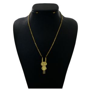 گردنبند نقره زنانه دلی جم طرح خرگوش کد d 533